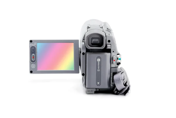 Compacte video camera met zoeker — Stockfoto