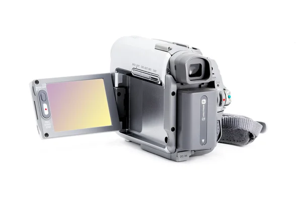 Compacte video camera met zoeker — Stockfoto