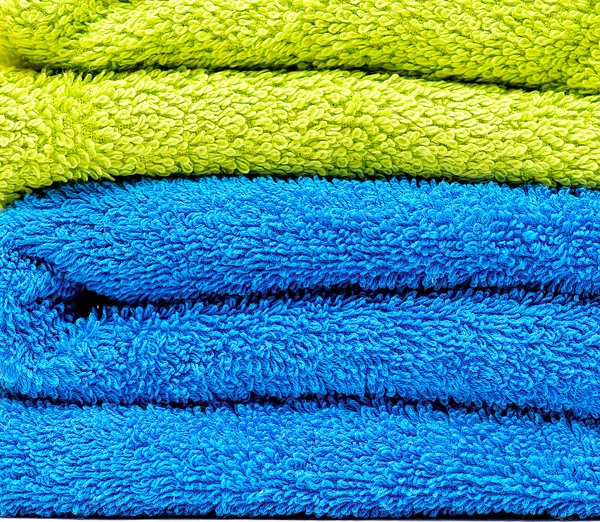 Stapel handdoeken close-up — Stockfoto