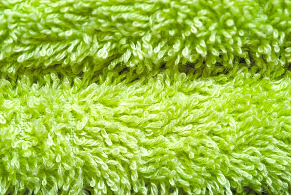 Close-up van groene handdoek — Stockfoto