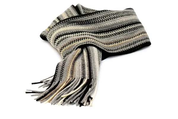 Geknoopte sjaal geïsoleerd over Wit — Stockfoto
