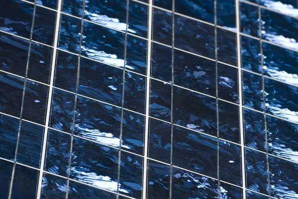 Detalhe das células fotovoltaicas — Fotografia de Stock