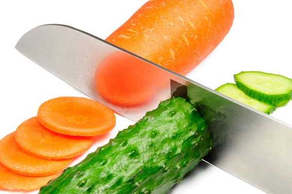 Concombre et carotte — Photo