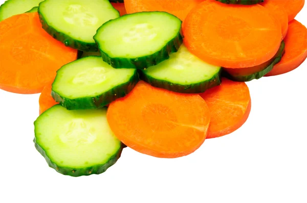 Zanahoria y pepino — Foto de Stock