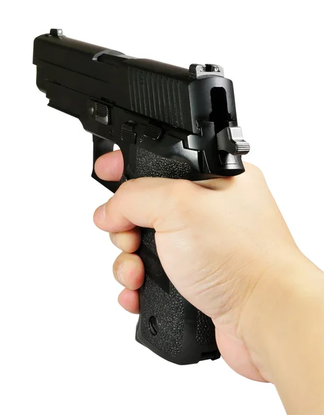 Pistola en mano — Foto de Stock