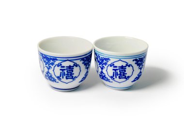 Chinese cups clipart
