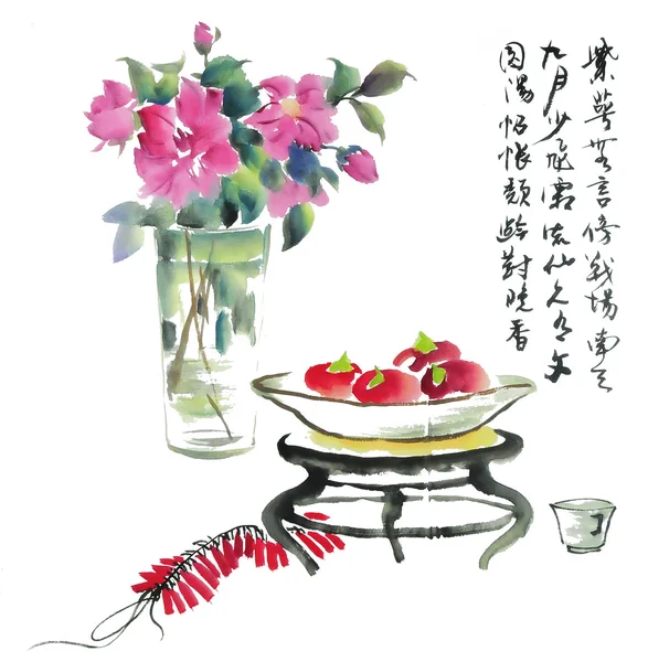 Flower and fruit — Stock Photo, Image