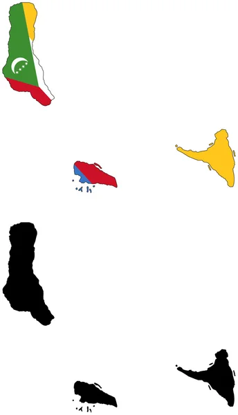 Comore-szigetek — Stock Vector