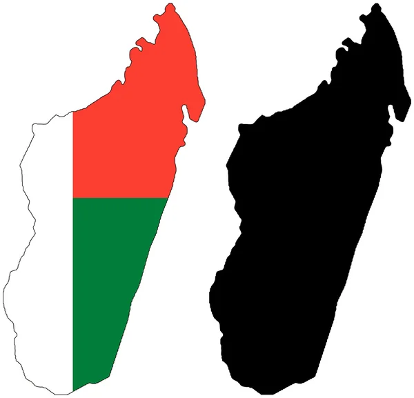Madagaskar - Stok Vektor