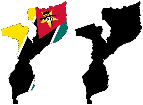 Mozambik - Stok Vektor