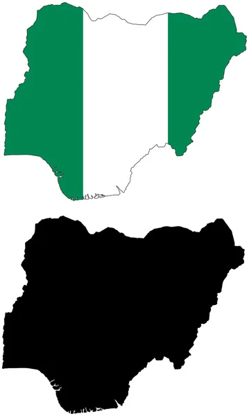 Nigeria - Stok Vektor