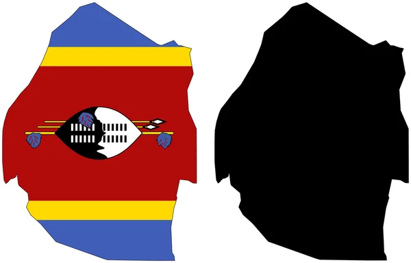 Swaziland — Vettoriale Stock
