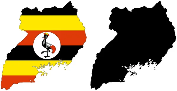Uganda — Stockový vektor