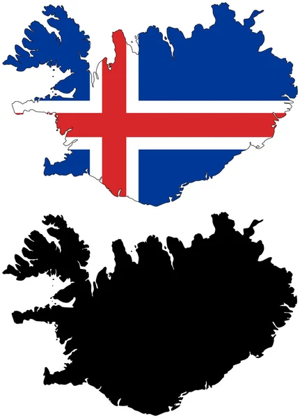 Iceland megye — Stock Vector
