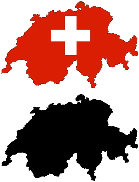 Švýcarsko — Stockový vektor