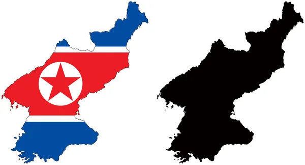 北韓国 — ストックベクタ