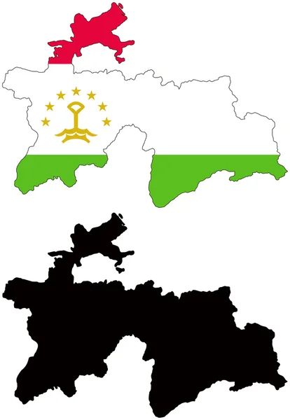 Tajikistan - Stok Vektor
