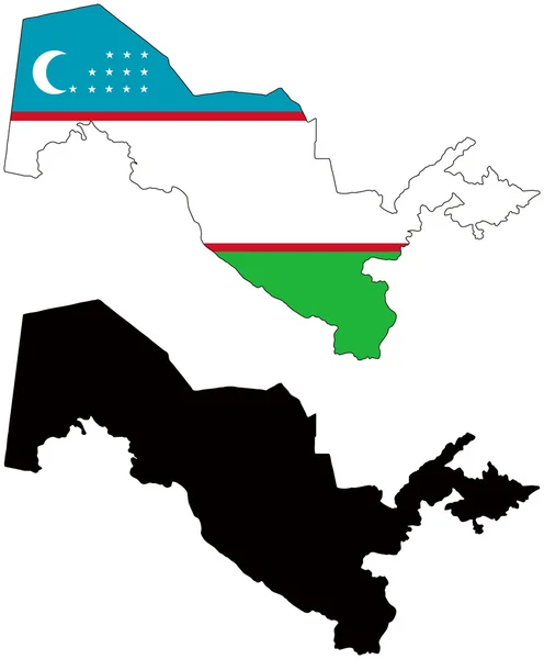 Uzbekistán — Stockový vektor