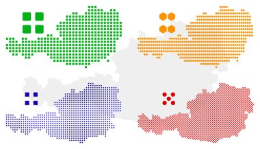 vektör piksel harita Avusturya