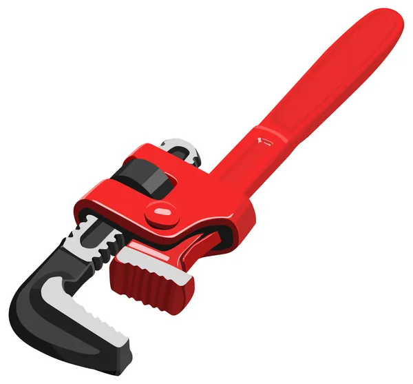 Pipe wrench — Stock Vector