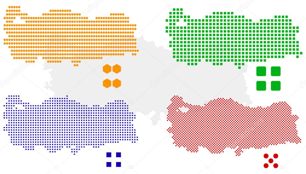 Pixel map of Turkey