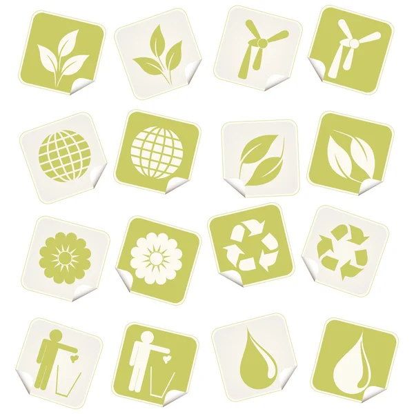 stock vector Eco vector stickers