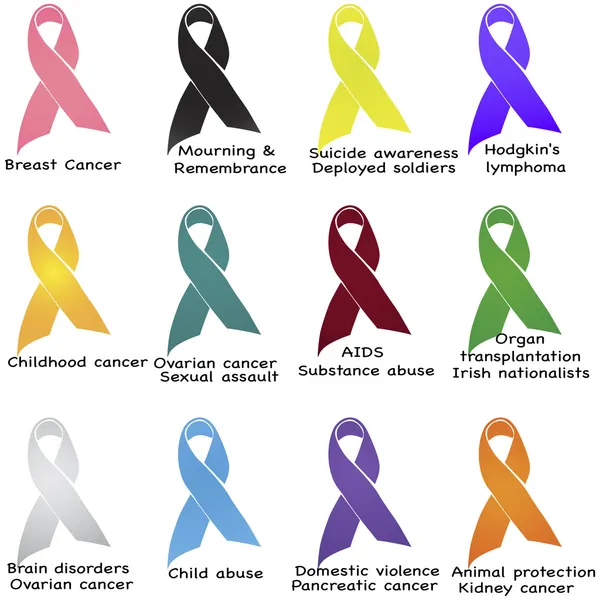 Awareness ribbons Vector Art Stock Images | Depositphotos