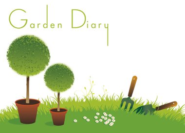 Gardening Diary Cover clipart