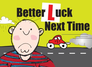 Failed Driving Test clipart