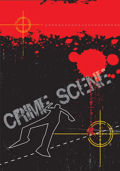 Evidência da cena do crime — Fotografia de Stock