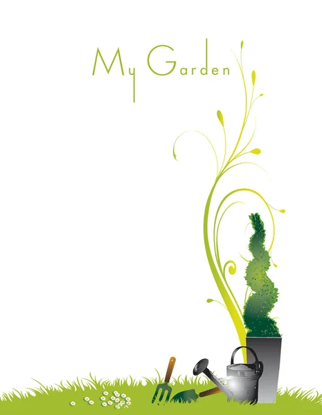 Min trädgård sida — Stockfoto