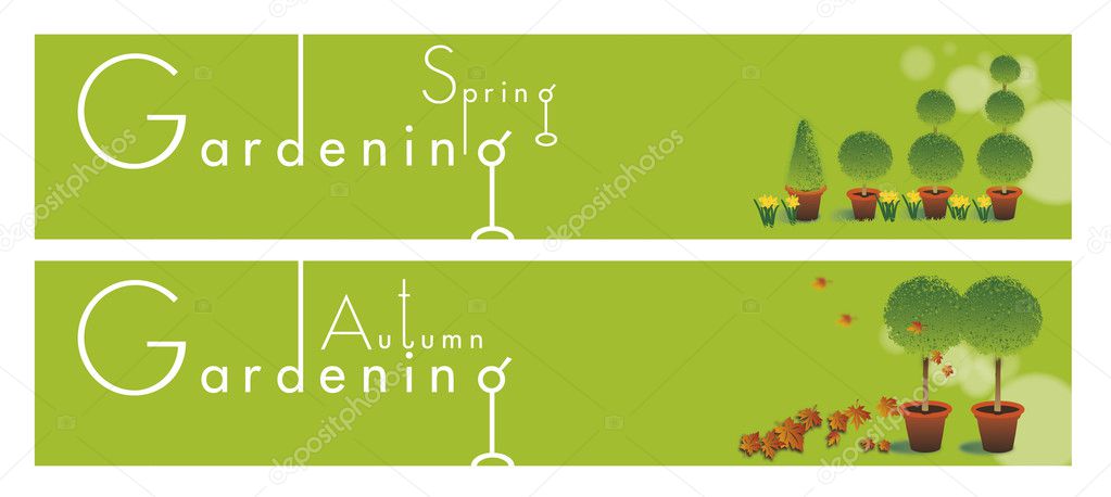 Gardening Themed Banners