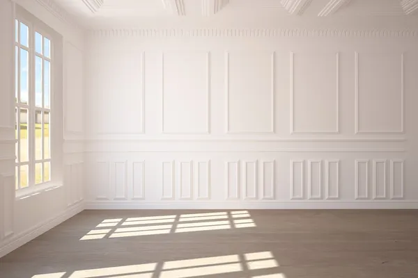 Biały pokój pusty — Zdjęcie stockowe