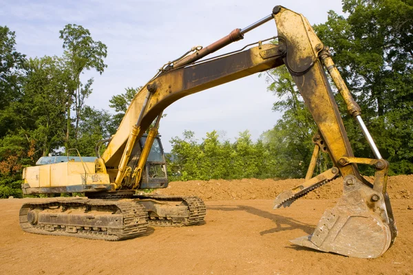 Hydraulic excavator from the side — Stock Photo, Image