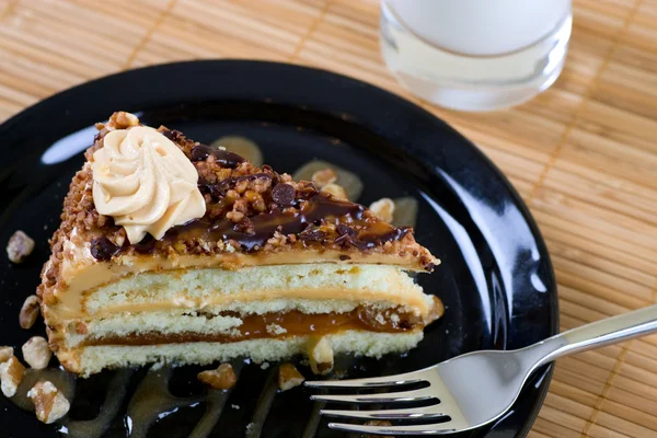 Karamel pralin kek — Stok fotoğraf