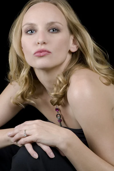Blonde female model — Stock Photo, Image