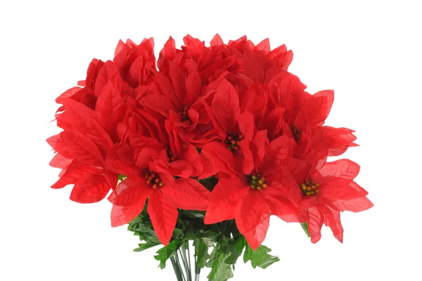 Bouquet de fleurs rouges artificielles — Photo