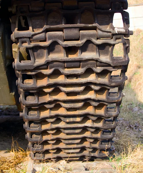 Tank's caterpillar — Stock Photo, Image