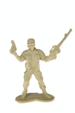 Plastic toy soldier clipart