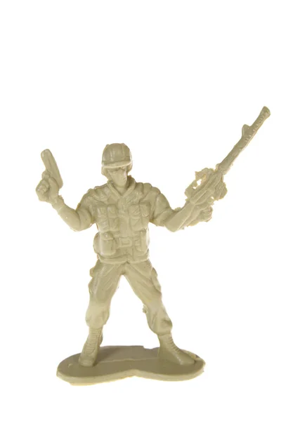 Plastic toy soldier — Stock Photo, Image