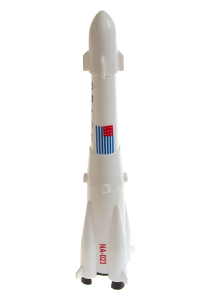 Plastic space rocket — Stock Photo, Image