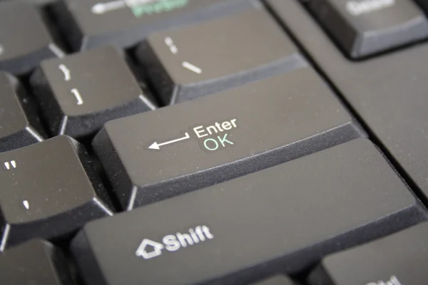 stock image Black keyboard of the computer