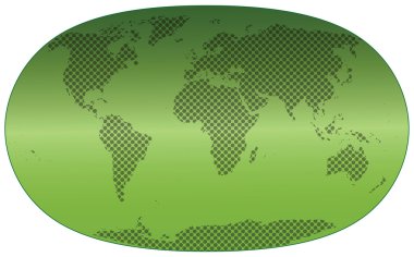 World abstract map clipart