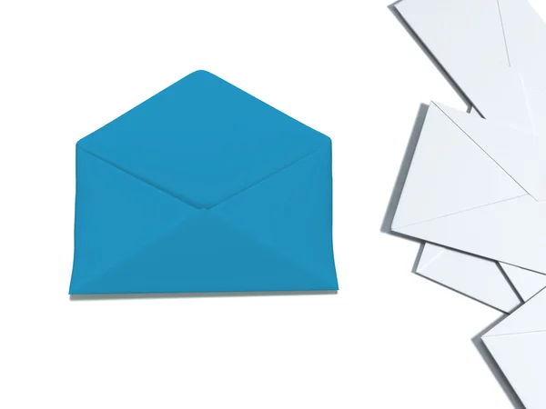 Mavi bir zarf içerisinde — Stok fotoğraf