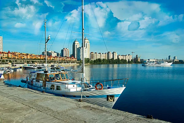 Stock image Large yacht