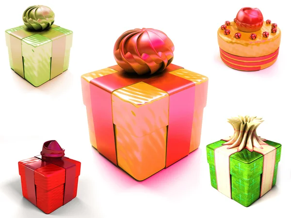 Stock image Colorful gift boxes