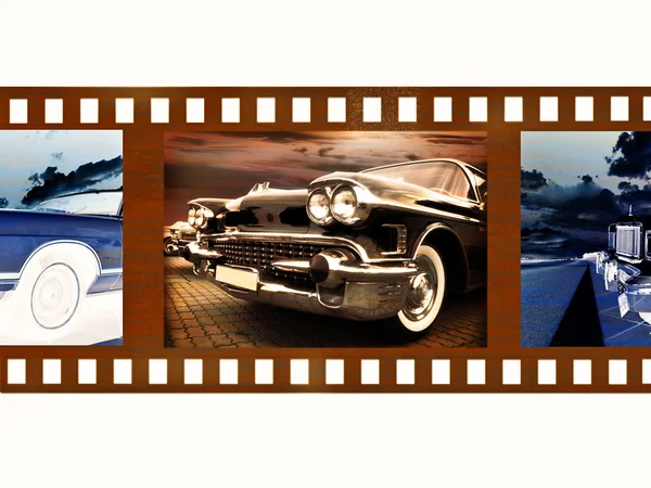 Auto op 35mm kleurenfilm — Stockfoto