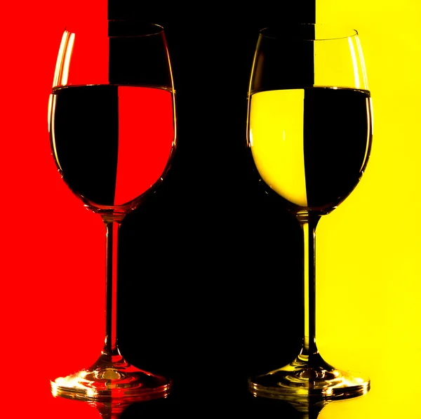 ワイングラス二つ — ストック写真