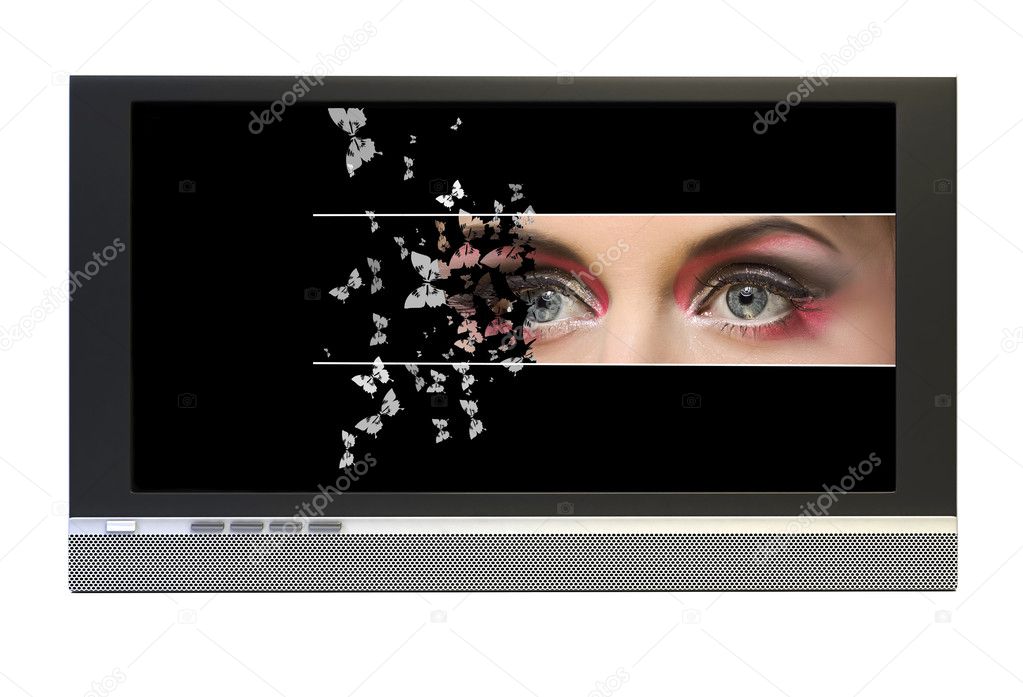 Eye motion in screen