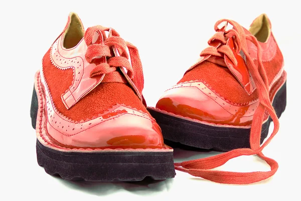 Par de zapatos rojos — Foto de Stock